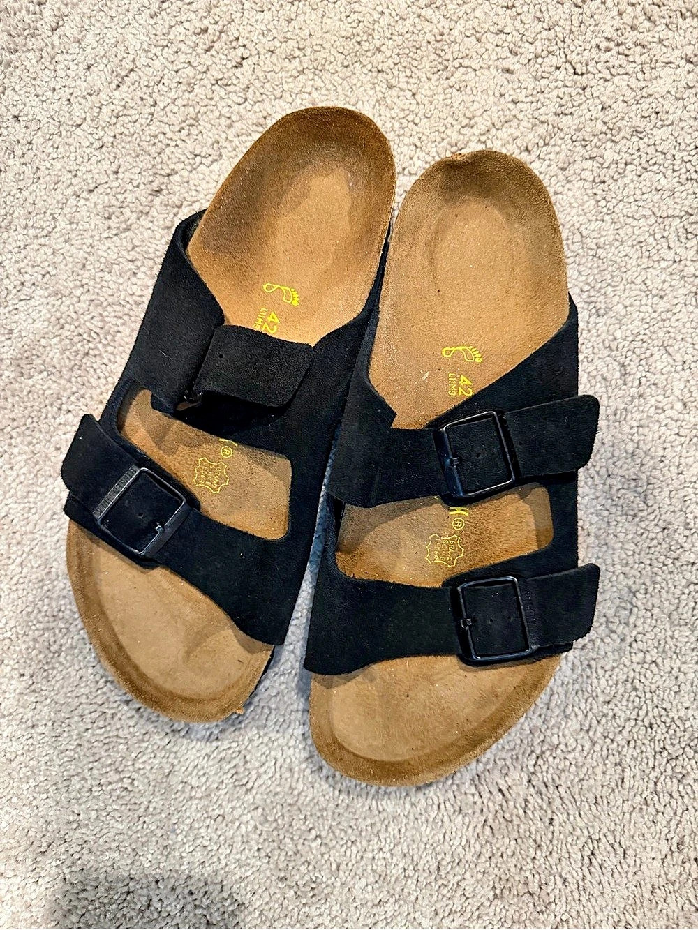 Birkenstock Arizona Soft Footbed Sandals Black & Brown EU 42